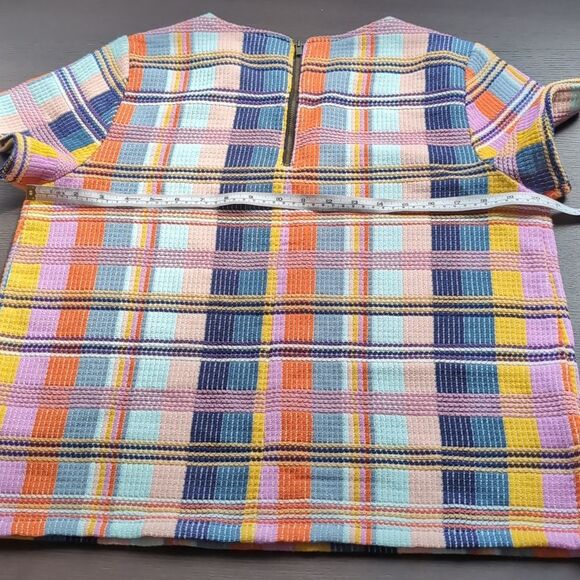 Halogen Multi Coloured Plaid Top L - Picture 7 of 7